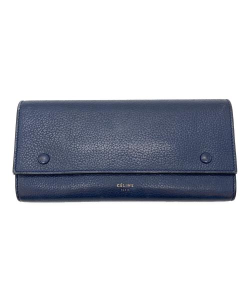 CELINE（セリーヌ）CELINE (セリーヌ) ラージフラップマルチファンクション ネイビーの古着・服飾アイテム