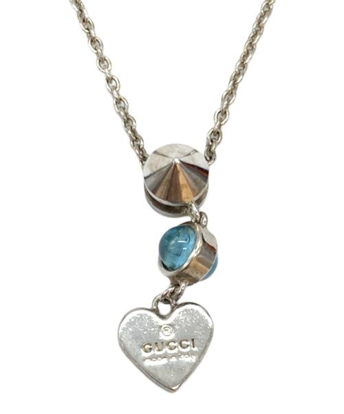 GUCCI（グッチ）GUCCI (グッチ) カラーストーン ハート ネックレスの古着・服飾アイテム