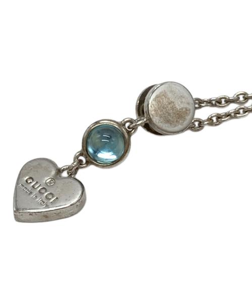 GUCCI（グッチ）GUCCI (グッチ) カラーストーン ハート ネックレスの古着・服飾アイテム