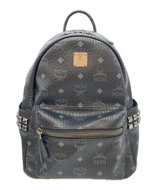 MCM（エムシーエム）MCM (エムシーエム) スタッズリュック ブラックの古着・服飾アイテム