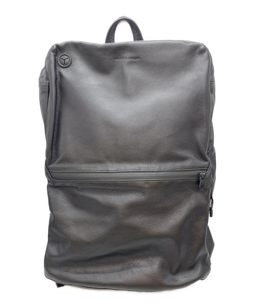 BROSKI&SUPPLY（ブロスキーアンドサプライ）BROSKI&SUPPLY (ブロスキーアンドサプライ) レザーリュック ブラックの古着・服飾アイテム