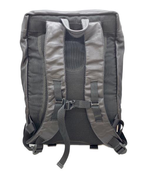 BROSKI&SUPPLY（ブロスキーアンドサプライ）BROSKI&SUPPLY (ブロスキーアンドサプライ) レザーリュック ブラックの古着・服飾アイテム