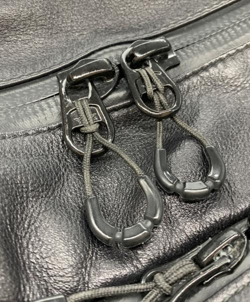 BROSKI&SUPPLY（ブロスキーアンドサプライ）BROSKI&SUPPLY (ブロスキーアンドサプライ) レザーリュック ブラックの古着・服飾アイテム