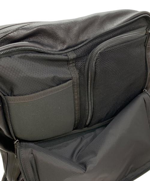 BROSKI&SUPPLY（ブロスキーアンドサプライ）BROSKI&SUPPLY (ブロスキーアンドサプライ) レザーリュック ブラックの古着・服飾アイテム