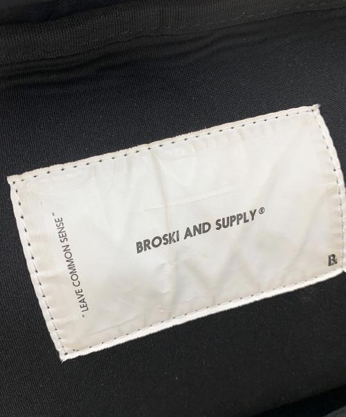BROSKI&SUPPLY（ブロスキーアンドサプライ）BROSKI&SUPPLY (ブロスキーアンドサプライ) レザーリュック ブラックの古着・服飾アイテム