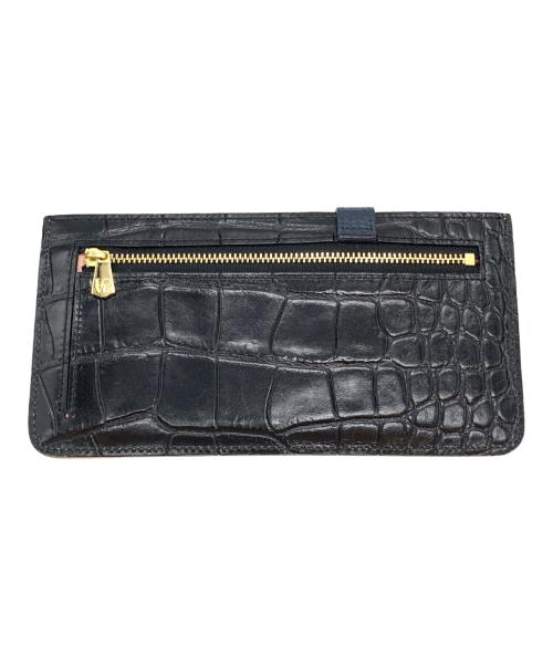 A.D.M.J.（エーディーエムジェイ）A.D.M.J. (エーディーエムジェイ) 長財布 グレー×ブラックの古着・服飾アイテム