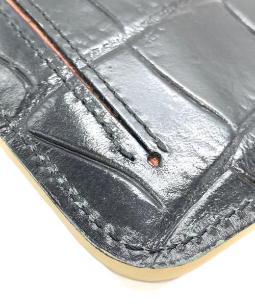 A.D.M.J.（エーディーエムジェイ）A.D.M.J. (エーディーエムジェイ) 長財布 グレー×ブラックの古着・服飾アイテム