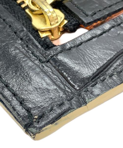 A.D.M.J.（エーディーエムジェイ）A.D.M.J. (エーディーエムジェイ) 長財布 グレー×ブラックの古着・服飾アイテム