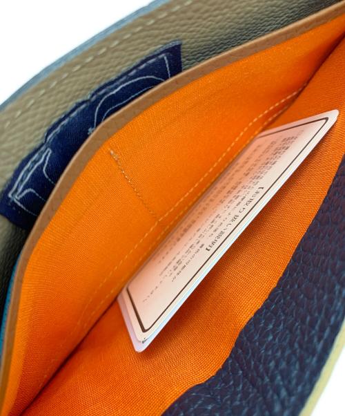 A.D.M.J.（エーディーエムジェイ）A.D.M.J. (エーディーエムジェイ) 長財布 グレー×ブラックの古着・服飾アイテム