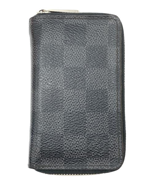 LOUIS VUITTON（ルイ ヴィトン）LOUIS VUITTON (ルイ ヴィトン) ダミエ・グラフィット ジッピーコインパース ブラックの古着・服飾アイテム