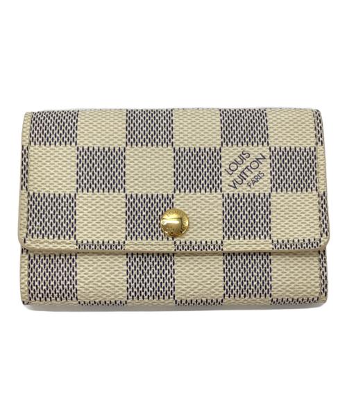 LOUIS VUITTON（ルイ ヴィトン）LOUIS VUITTON (ルイ ヴィトン) ダミエ・アズール ミュルティクレ6 アイボリーの古着・服飾アイテム