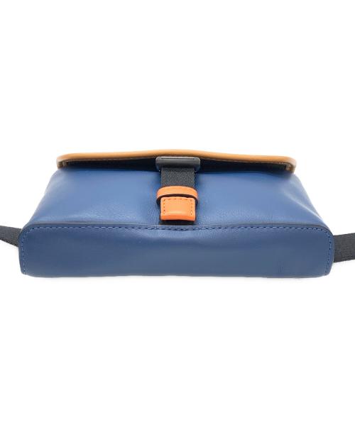 COACH（コーチ）COACH (コーチ) ショルダーバッグ ブルー×ブラウンの古着・服飾アイテム