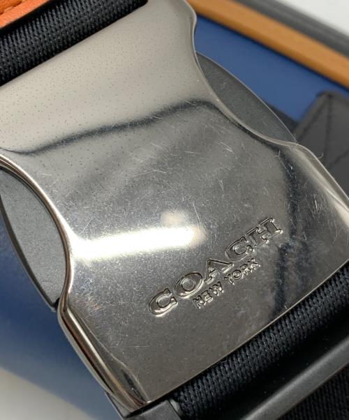 COACH（コーチ）COACH (コーチ) ショルダーバッグ ブルー×ブラウンの古着・服飾アイテム