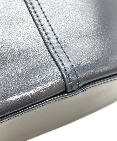 KITAMURA（キタムラ）KITAMURA (キタムラ) ハンドバッグ ネイビー×ホワイトの古着・服飾アイテム