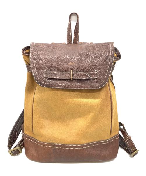 土屋鞄（ツチヤカバン）土屋鞄 (ツチヤカバン) タウンコンビリュック キャメル×ブラウンの古着・服飾アイテム