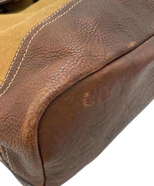 土屋鞄（ツチヤカバン）土屋鞄 (ツチヤカバン) タウンコンビリュック キャメル×ブラウンの古着・服飾アイテム