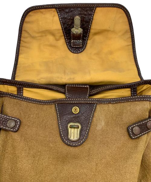 土屋鞄（ツチヤカバン）土屋鞄 (ツチヤカバン) タウンコンビリュック キャメル×ブラウンの古着・服飾アイテム