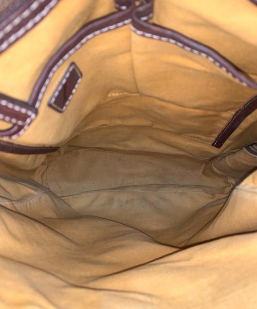 土屋鞄（ツチヤカバン）土屋鞄 (ツチヤカバン) タウンコンビリュック キャメル×ブラウンの古着・服飾アイテム