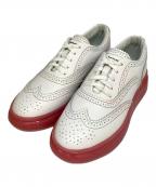 Ruco Lineルコ ライン）の古着「323 BARDOLINO 厚底スニーカー」｜ホワイト×ピンク