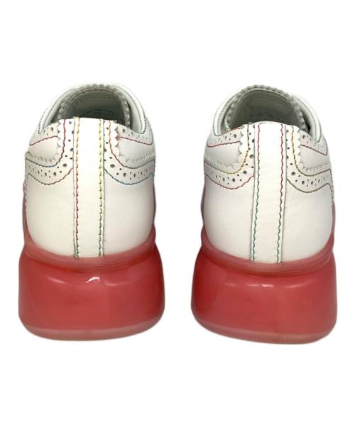 Ruco Line（ルコ ライン）Ruco Line (ルコ ライン) 323 BARDOLINO 厚底スニーカー ホワイト×ピンク サイズ:35の古着・服飾アイテム