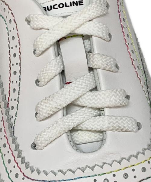 Ruco Line（ルコ ライン）Ruco Line (ルコ ライン) 323 BARDOLINO 厚底スニーカー ホワイト×ピンク サイズ:35の古着・服飾アイテム