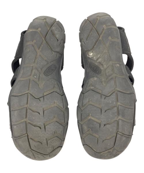 KEEN（キーン）KEEN (キーン) ウェッジソールサンダル ブラック サイズ:24.5cmの古着・服飾アイテム