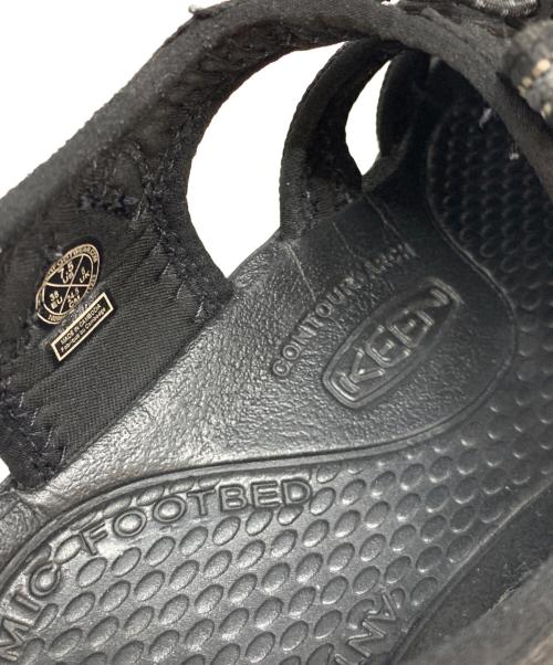 KEEN（キーン）KEEN (キーン) ウェッジソールサンダル ブラック サイズ:24.5cmの古着・服飾アイテム