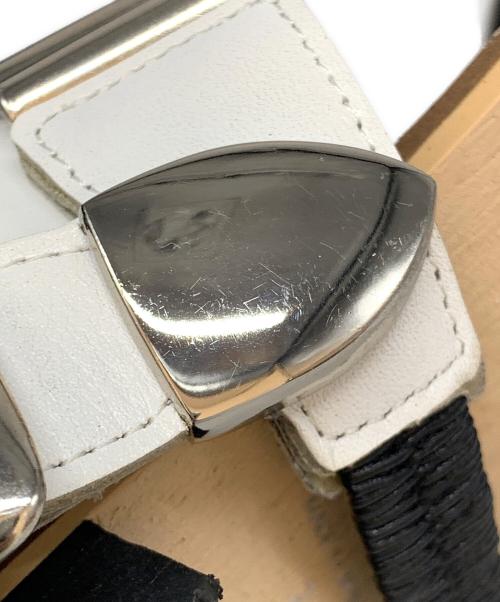 LIMI feu（リミフゥ）LIMI feu (リミフゥ) オープントゥーサンダル ホワイト×ブラック サイズ:2の古着・服飾アイテム