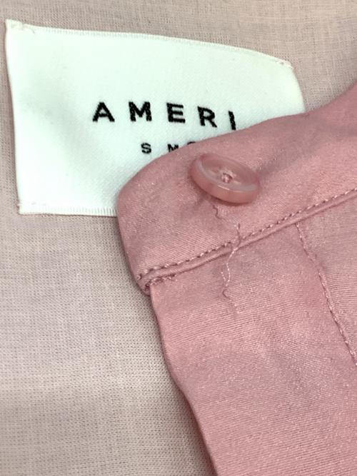 Ameri（アメリ）AMERI (アメリ) DAMAGE VEST SET SHEER SHIRT ピンク サイズ:FREEの古着・服飾アイテム