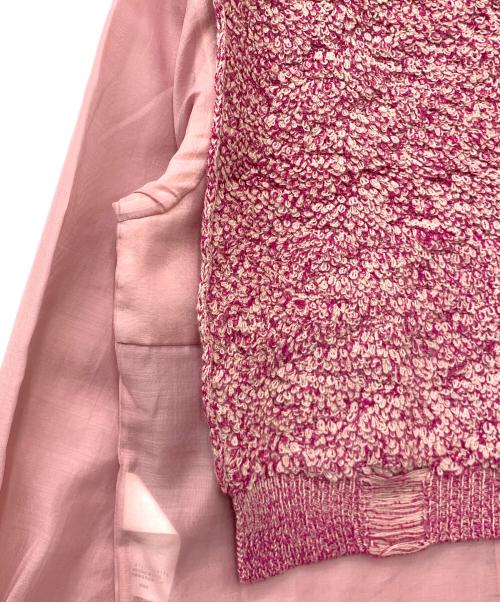 Ameri（アメリ）AMERI (アメリ) DAMAGE VEST SET SHEER SHIRT ピンク サイズ:FREEの古着・服飾アイテム