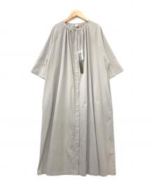 08MAB（ゼロハチマブ）の古着「コットン多ボタンギャザーワンピース」｜グレー