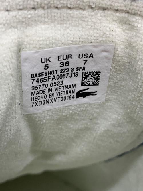 LACOSTE（ラコステ）LACOSTE (ラコステ) BASESHOT 223 3 SFA ネイビー サイズ:UK5/EU38の古着・服飾アイテム