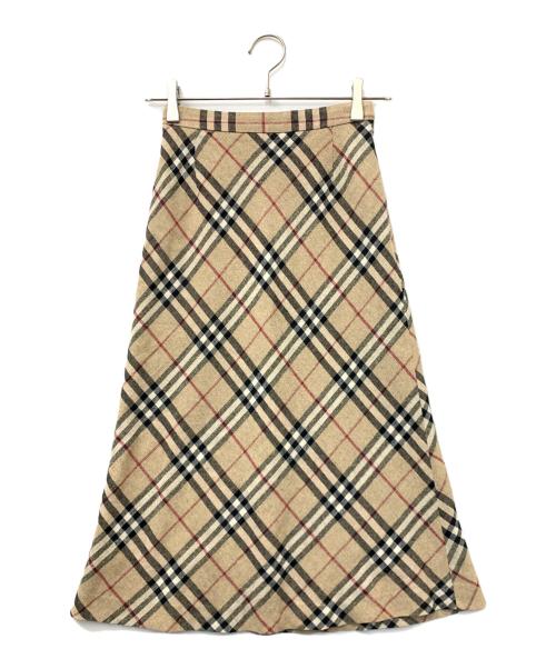 BURBERRY LONDON（バーバリーロンドン）BURBERRY LONDON (バーバリーロンドン) ミディスカート ベージュ サイズ:5AP(34)の古着・服飾アイテム
