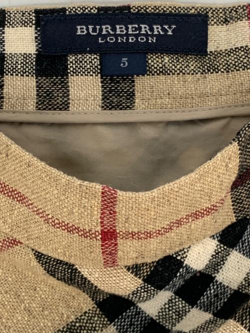 BURBERRY LONDON（バーバリーロンドン）BURBERRY LONDON (バーバリーロンドン) ミディスカート ベージュ サイズ:5AP(34)の古着・服飾アイテム