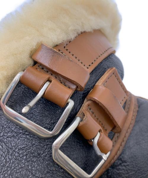 AVIREX（アヴィレックス）AVIREX (アヴィレックス) B-3ムートン ヴィンテージタイプ レザージャケット ブラック×ブラウン サイズ:40の古着・服飾アイテム