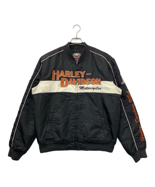 HARLEY-DAVIDSON（ハーレーダビッドソン）HARLEY-DAVIDSON (ハーレーダビッドソン) レーシングボンバージャケット ブラック サイズ:Mの古着・服飾アイテム