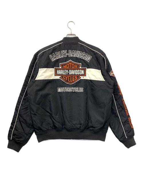 HARLEY-DAVIDSON（ハーレーダビッドソン）HARLEY-DAVIDSON (ハーレーダビッドソン) レーシングボンバージャケット ブラック サイズ:Mの古着・服飾アイテム