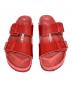 中古・古着 BIRKENSTOCK (ビルケンシュトック) VALENTINO GARAVANI (ヴァレンティノ・ガラヴァーニ) アリゾナ サンダル レッド サイズ:37/240：13000円
