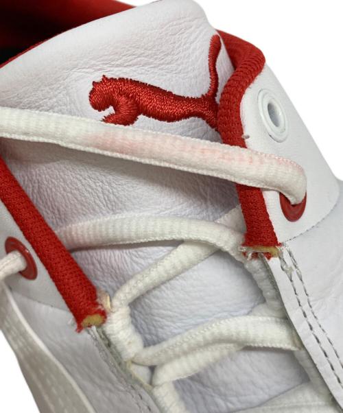 PUMA（プーマ）PUMA (プーマ) ドライビングシューズ ホワイト×レッド サイズ:27cmの古着・服飾アイテム