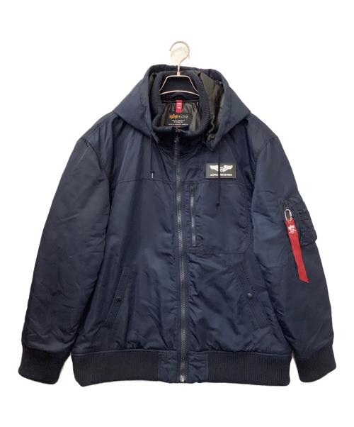 ALPHA（アルファ）ALPHA (アルファ) フライトジャケット ネイビー サイズ:3Lの古着・服飾アイテム