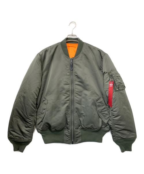 ALPHA（アルファ）ALPHA (アルファ) リバーシブルジャケット カーキ サイズ:Lの古着・服飾アイテム