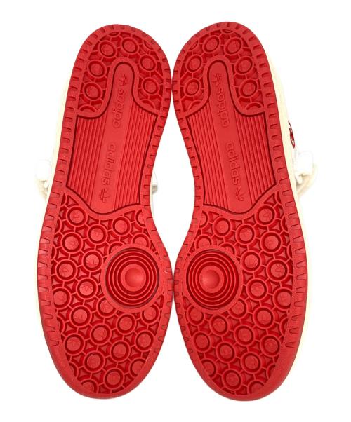 adidas（アディダス）adidas (アディダス) Quiccs (クイックス) FORUM LOW ホワイト×レッド サイズ:27cmの古着・服飾アイテム