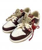 NIKEナイキ）の古着「W DUNK LOW LX SAIL」｜ホワイト×ボルドー