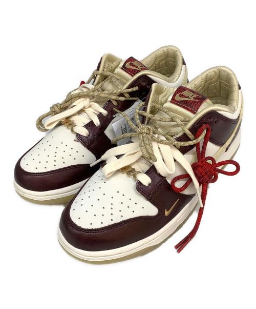 NIKE（ナイキ）NIKE (ナイキ) W DUNK LOW LX SAIL ホワイト×ボルドー サイズ:27.5cmの古着・服飾アイテム