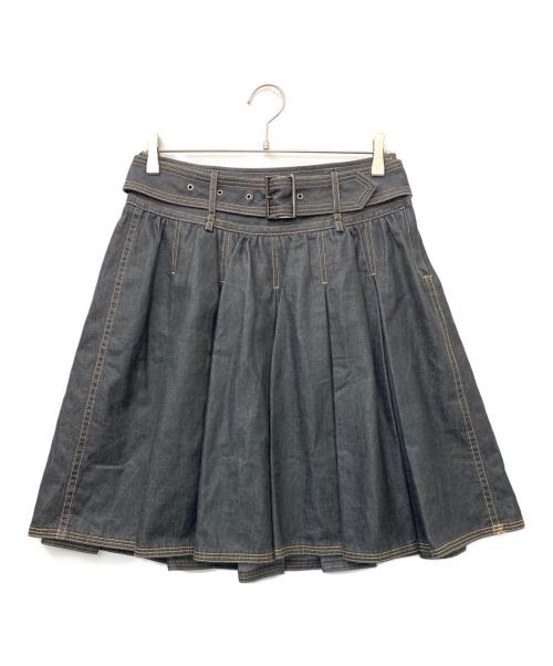 BURBERRY BLACK LABEL（バーバリーブラックレーベル）BURBERRY BLACK LABEL (バーバリーブラックレーベル) ミディスカート グレー サイズ:40の古着・服飾アイテム