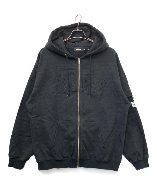 X-LARGE（エクストララージ）X-LARGE (エクストララージ) ジップパーカー ブラック サイズ:XLの古着・服飾アイテム
