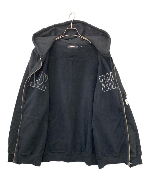 X-LARGE（エクストララージ）X-LARGE (エクストララージ) ジップパーカー ブラック サイズ:XLの古着・服飾アイテム