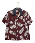 VALENTINOヴァレンティノ）の古着「pineapple shirt」｜ボルドー