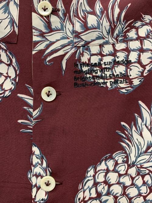 VALENTINO（ヴァレンティノ）VALENTINO (ヴァレンティノ) pineapple shirt ボルドー サイズ:39の古着・服飾アイテム