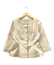 CELFORD（セルフォード）の古着「ペプラムジャケット」｜ベージュ